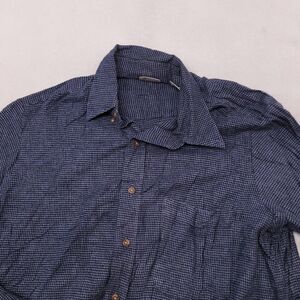 BCC Blues Flannel Button Casual Long Sleeve Shirt Mens Size Large L Blue